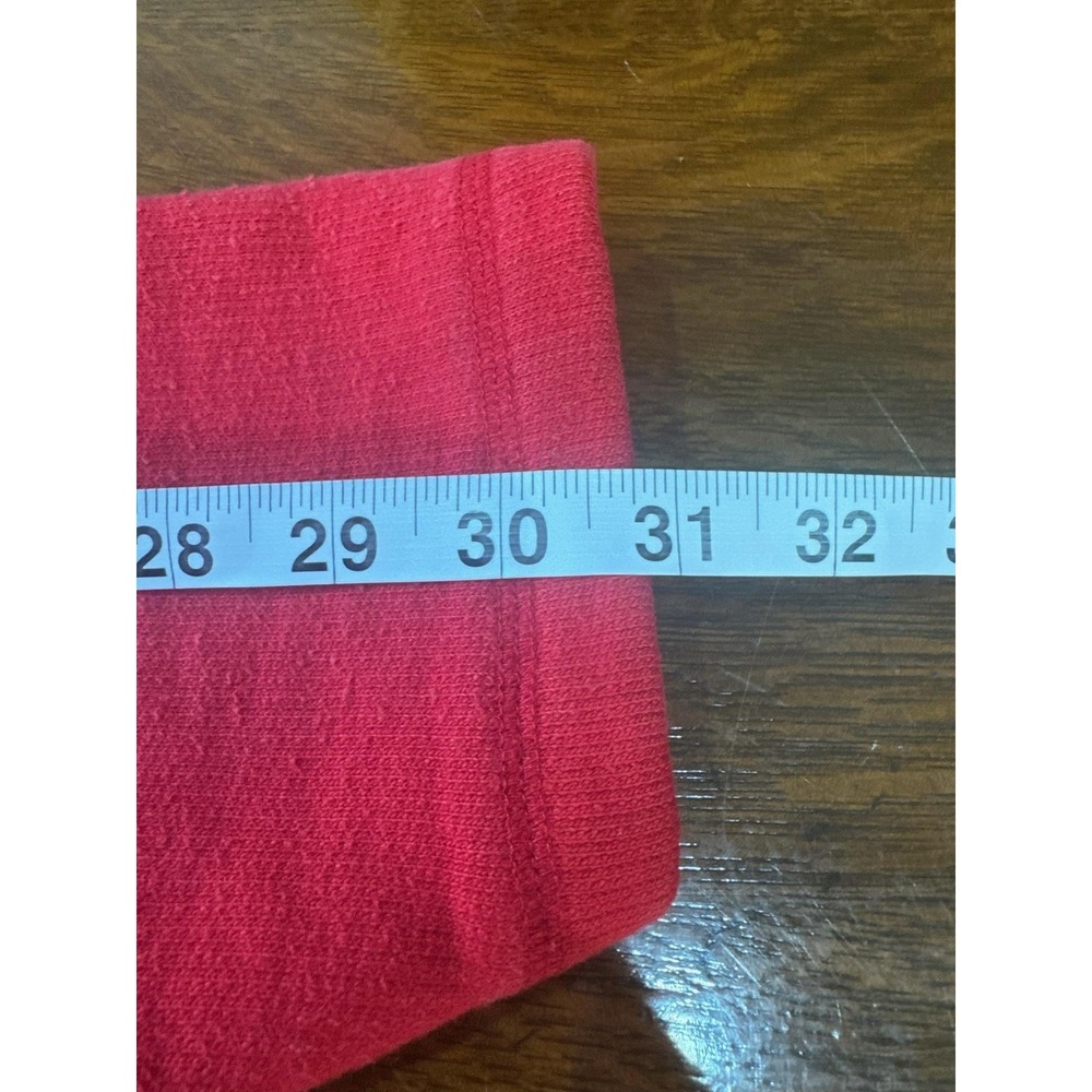 VTG Abercrombie & Fitch Hoodie Mens Medium Red Pullover Henley Knit Cotton - Picture 5 of 6